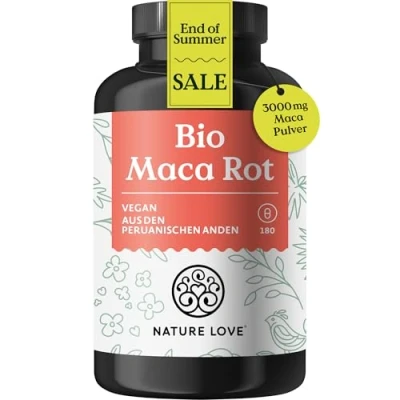 Abbildung von Maca Rot Bio 180 Kapseln Nature Love St