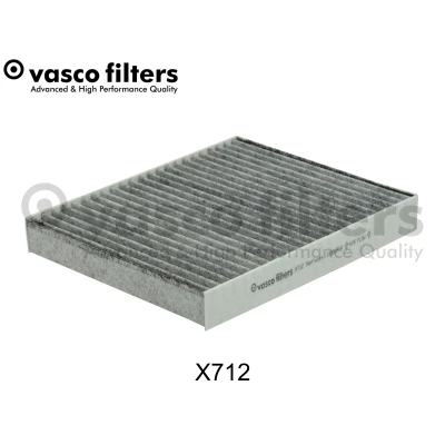 Abbildung von DAVID VASCO X712 Innenraumfilter Aktivkohlefilter 241 204 31 OPEL: Mokka / X, Astra K Sports Tourer, Meriva B, CHEVROLET: Camaro VI Coupe