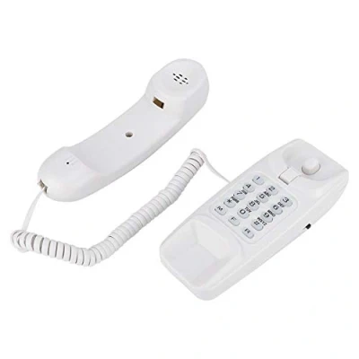 Abbildung von Telefon mit Fester Wand für Haushalte, schnurgebundenes Geschäftstelefon Schreibtisch, Wahlwiederholung, Blitz und Anrufstummschaltung, geeignet Hotels, Büros
