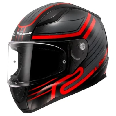Abbildung von LS2 integralhelme moto Rapid II Circuit schwarz rot M