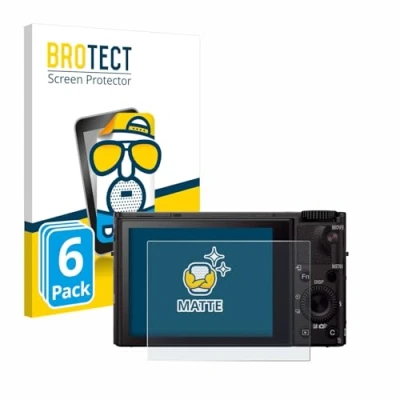 Abbildung von BROTECT Entspiegelungs Schutzfolie für Sony Cyber Shot DSC RX100 III (6 Stück) Matte Displayschutz Folie, Anti Reflex, Fingerprint
