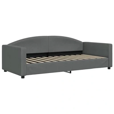 Abbildung von vidaXL Bett Tagesbett Dunkelgrau 90x200 cm Stoff