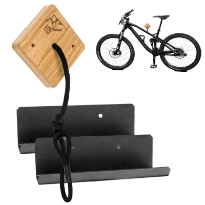 Abbildung von Fahrrad Wandhalterung für alle Fahrräder geeignet Eiche/Aluminium U RACK