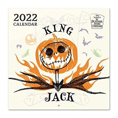 Abbildung von Grupo Erik The Nightmare Before Christmas Kalender 2022 Wandkalender Groß für 12 Monate mit Geschenk Poster