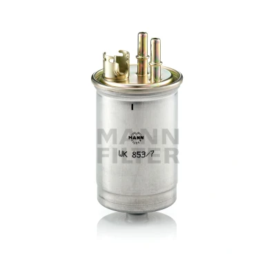 Abbildung von MANN FILTER WK 853/7 Kraftstofffilter Leitungsfilter 10 FORD: Focus Mk1 Kombi, Schrägheck, Transit Connect Kastenwagen