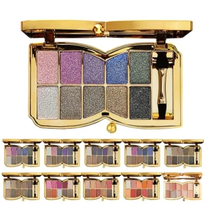 Abbildung von 10 Colors Sparkle Shimmer Eyeshadow Palette, Glitter Professional Makeup Palette (01#)
