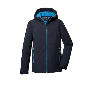 Abbildung von killtec Jungen Softshelljacke/Outdoorjacke mit Kapuze KOS 321 BYS SFTSHLL JCKT, dunkelnavy, 164, 41553 000