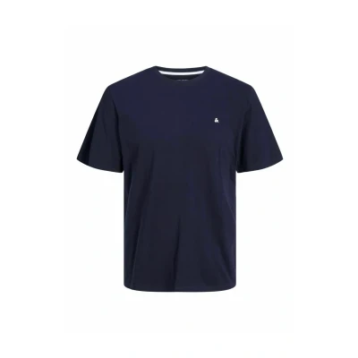 Abbildung von Jack &amp; Jones PLUS SIZE Einfarbig Tshirt basic, Herren, Größe: 6XL, Navy blazer