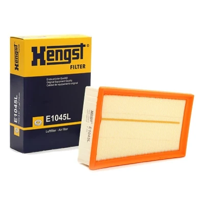 Abbildung von HENGST FILTER E1045L Luftfilter 57 134 235 Filtereinsatz NISSAN: Qashqai / Qashqai+2 I, X Trail, I Van, RENAULT: Koleos
