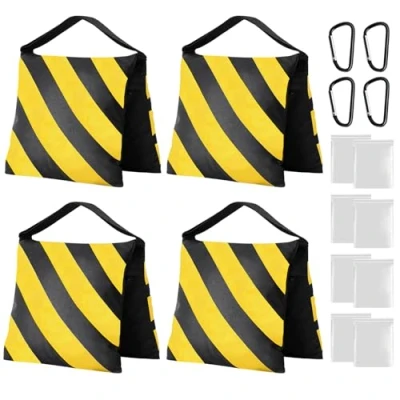 Abbildung von BORDEAG Sandsäcke für Fotografie, 4 Stück Sandbags Sandsack Strapazierfähiger Sandsäcke, Fotografie Stative, Fotostudio, Video, Stativhalterungen