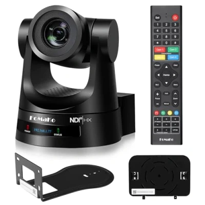 Abbildung von FoMaKo NDI HX3 PTZ Kamera 30x Zoom SDI HDMI, 1080P@60 KI Tracking mit 3G SDI/HDMI/IP PoE, für Kirche, Bildung, Konferenz, vMix OBS Live Streaming KN30A Pro (Neues NDI6 &amp; HX3)