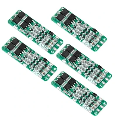 Abbildung von Aideepen 5 x 3S 20 A Li Ion Lithium Akku Ladegerät Platine PCB BMS 12,6 V Zellmodul Überladung Überstrom Kurzschluss Schutz
