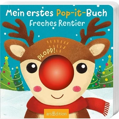 Abbildung von Mein erstes Pop it Buch Freches Rentier: Plopp! Ein Spielbuch für kleine Kinder ab 12 Monaten