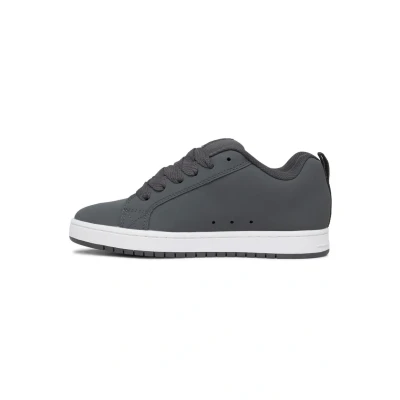 Abbildung von DC Shoes Court Graffik Skateschuh, Größe: 44, Dk grey/black/white Leder