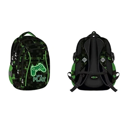 Abbildung von ST.RIGHT Dark Game BP26 Schulrucksack, Black, 15″