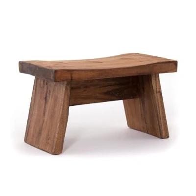 Abbildung von DESIGN DELIGHTS Hocker NOSTALGISCHER FUßHOCKER &quot;SCHEMEL&quot;, Mahagoni, Holzhocker, Farbe: 08