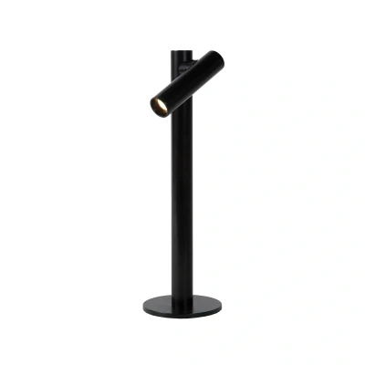 Abbildung von LUCIDE ANTRIM Lámpara de mesa Recargable Batería/acumulador LED Regul. 1x2,2W 2700K IP54 Con base carga por contacto Negro