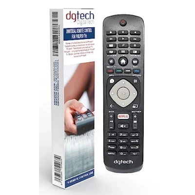 Abbildung von DigitalTech® Universal Fernbedienung für Philips TV Kompatibel mit mehr als 250 Fernbedienungen