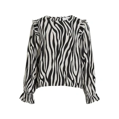 Abbildung von VILA Langarm GERÜSCHTES Bluse black, Damen, Größe: 34, Black