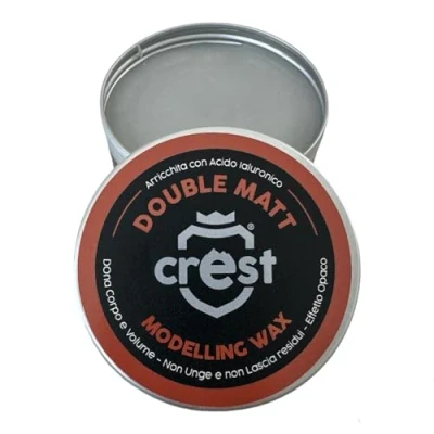 Abbildung von mito Crest Double matt Haarwachs extra starker Halt Duftnoten von Chuao aus Venezuela und Noten Avola Mandel 100 ml Made in Italien
