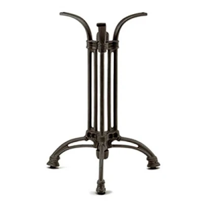 Abbildung von Dublino Bistro Tischgestell mit französischem Flair in Schwarz Premium PJ7019 Gusseisen Esstisch H 73 cm 15 kg Standfläche 46x52 max. Tischplattengröße Ø 70