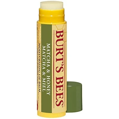 Abbildung von Burt&#039;s Bees 100 % natürlicher, feuchtigkeitsspendender Lippenbalsam, Matcha und Honig mit Bienenwachs grünem Teeextrakt, 4.25g