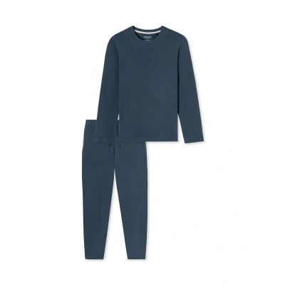 Abbildung von Schiesser Modern SET Nachtwäsche Set, Herren, Größe: 50, Blau