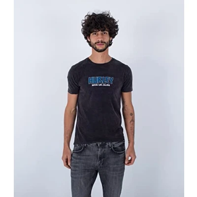 Abbildung von Hurley Herren M Oceancare Tour Short Sleeeve Tee T Shirt, Schwarz,