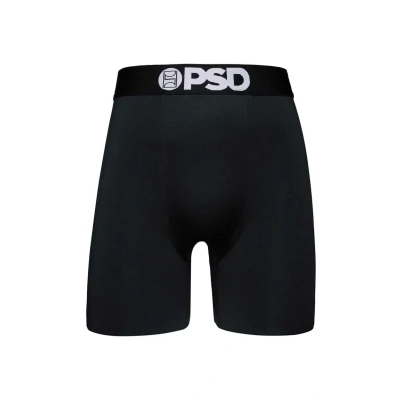 Abbildung von PSD Herren Basic Solid Boxershorts 17,8 cm Schrittlänge, atmungsaktive und stützende Herrenunterwäsche mit feuchtigkeitsableitendem Stoff, Schwarz, Large