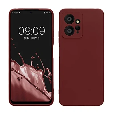 Abbildung von kwmobile Handyhülle kompatibel mit Xiaomi Redmi Note 12 (4G) Hülle Handy Case aus weichem Silikon in Bordeaux Violett