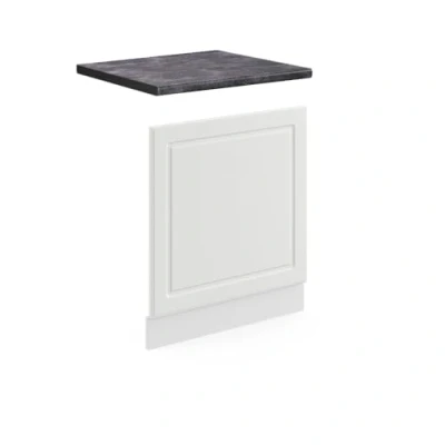 Abbildung von Vicco Frontblende R Line, Weiß Landhaus/Weiß, 60 cm, AP Anthrazit