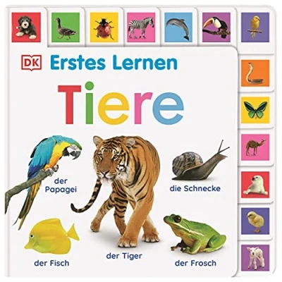 Abbildung von Erstes Lernen. Tiere: Pappbilderbuch mit Griff Register und über 180 Fotos ab 1 Jahr