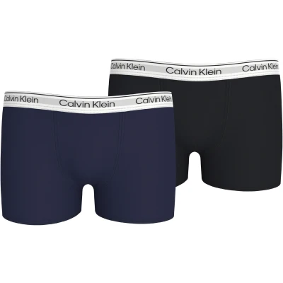 Abbildung von Calvin Klein Underwear Trunk 2 PACK Panties für Kinder, Größe: 140 152, Peacoat/black