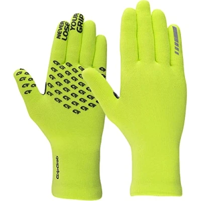 Abbildung von GripGrab wasserdichte Gestrickte Fahrradhandschuhe rutschfeste Winddichte Thermo Radsport Regenschutz Strickhandschuhe