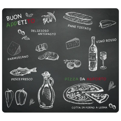Abbildung von KESPER Schneide und Abdeckplatte &quot;Multi Glasschneideplatte, Ristorante, 56x50 cm&quot;, (1 tlg.), vielseitig einsetzbar