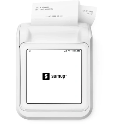Abbildung von SumUp Solo Mobiles Kartenlesegerät + Ladestation mit Drucker