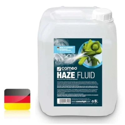 Abbildung von 1 x Cameo CLFHAZE5L 5 Liter HAZE FLUID Fazer Dunst feine Nebeldichte und lange Standzeit, Spezialfluid für Hazer, ölfrei