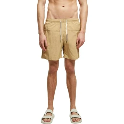 Abbildung von Urban Classics Block Badeshorts, Herren, Größe: 4XL, Unionbeige