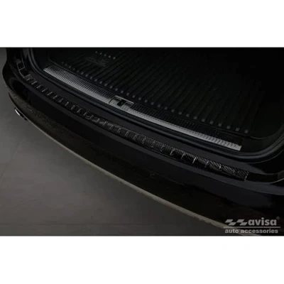 Abbildung von Echtes 3D Karbon Heckstoßstangenschutz kompatibel mit Audi A6 Allroad 2012 2018 &#039;Ribs&#039;