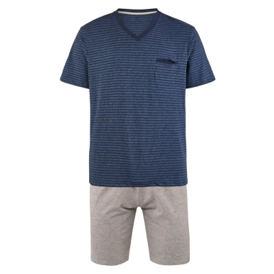 Abbildung von Phil &amp; Co. Berlin SET Nachtwäsche Set, Herren, Größe: XL, Gestreift grau