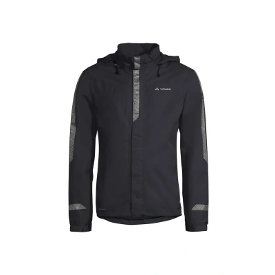 Abbildung von Vaude Regenjacke / wasserabweisende Jacke, Herren, Größe: Medium, Schwarz