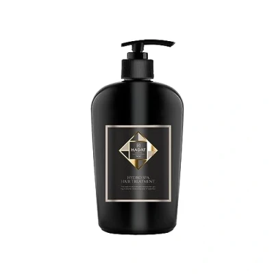 Abbildung von Hydro Spa Hair Treatment professionelle feuchtigkeitsspendende Haarmaske für trockenes und strapaziertes Haar HADAT Cosmetics 500 ml. Salonbehandlung coloriertes Haar. Erhält die Farbintensität