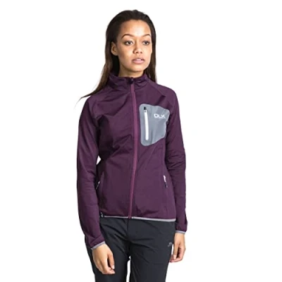 Abbildung von Trespass Damen Wasserdichte Softshelljacke Mit Einrollbarer Kapuze Ronda, Blackberry, M, FAJKSSL10001_BBYM