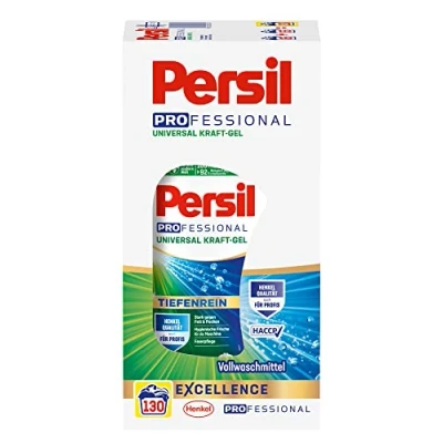 Abbildung von Persil Universal Professional Kraft Gel 2x 65 WL (130WL) Vollwaschmittel (Spar Set, [2 St. Flüssigwaschmittel mit Tiefenrein Technologie)