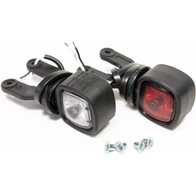 Abbildung von 2 x LED Umrissleuchte Begrenzungsleuchte Hängend kleine Positionsleuchte 12 24V, Farben: weiß, rot, für LKW PKW Anhänger, Trailer, Wohnwagen usw.