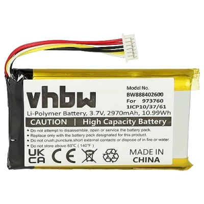 Abbildung von vhbw 1x Akku kompatibel mit DJI Mavic Air, Pro Platinum, Drohne Controller (2970 mAh, 3,7 V, Li Polymer)