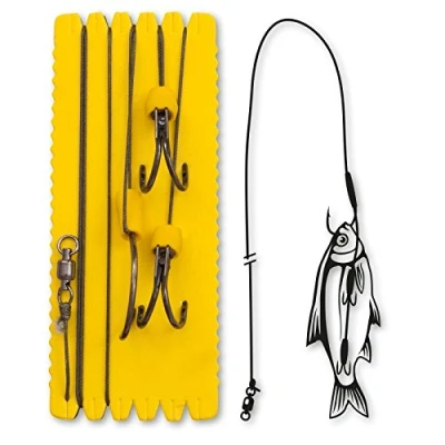 Abbildung von Black Cat 10/0, 4/0 Big Bait Ghost Rig XL 100kg 1Stück 1,40m