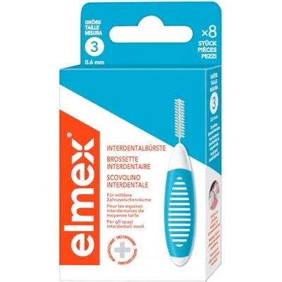 Abbildung von elmex Interdental Bürste blau Größe 3, 0,6 mm 8 St