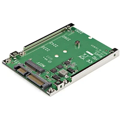 Abbildung von StarTech.com M.2 SATA SSD auf 2.5 Zoll Adapter, NGFF SATA, M2 Festplattenadapter, Nicht kompatibel mit NVMe