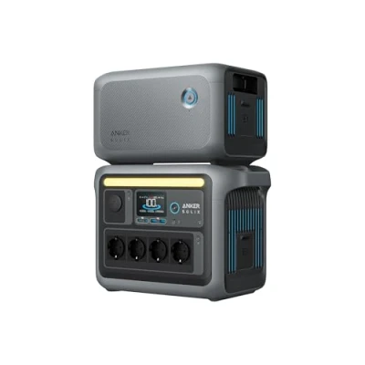 Abbildung von Anker SOLIX C1000 Tragbare Powerstation mit BP1000 Erweiterungsakku, 1800W Solargenerator, Aufladung in 58 Min., 2112Wh LiFePO4 Akku für Outdoor, Camping und Stromreserve Zuhause (Solarpanel optional)